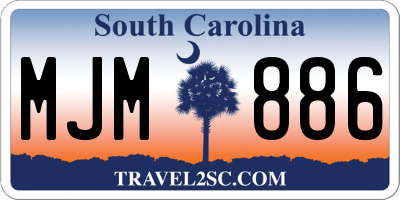 SC license plate MJM886