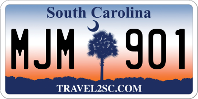 SC license plate MJM901
