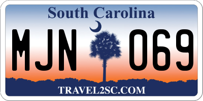 SC license plate MJN069
