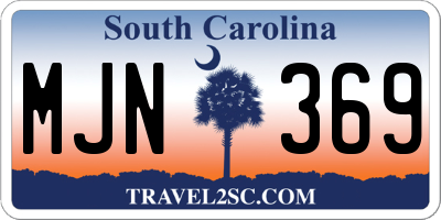 SC license plate MJN369