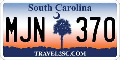 SC license plate MJN370
