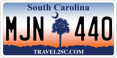 SC license plate MJN440