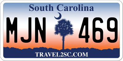 SC license plate MJN469