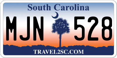 SC license plate MJN528