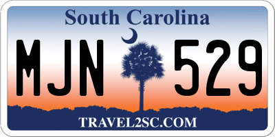 SC license plate MJN529