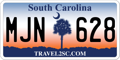 SC license plate MJN628