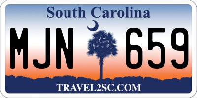SC license plate MJN659
