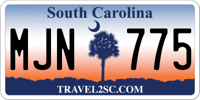SC license plate MJN775