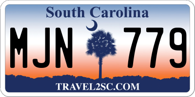 SC license plate MJN779