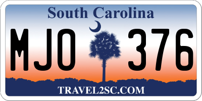 SC license plate MJO376