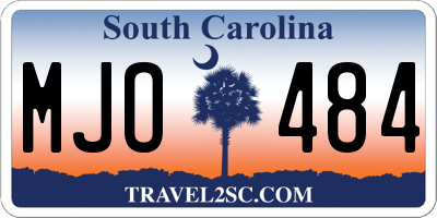 SC license plate MJO484