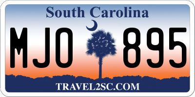 SC license plate MJO895