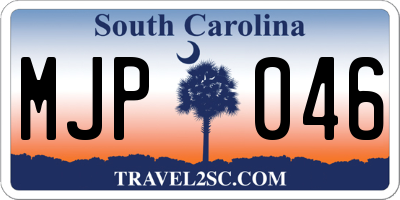 SC license plate MJP046