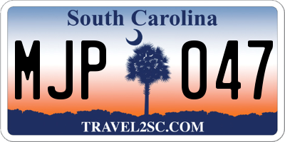 SC license plate MJP047