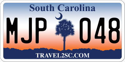 SC license plate MJP048