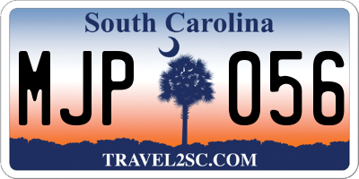 SC license plate MJP056