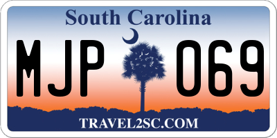 SC license plate MJP069