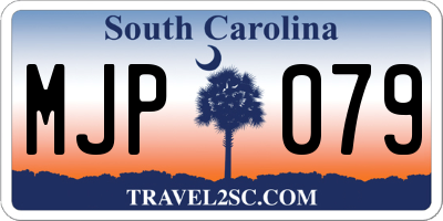 SC license plate MJP079