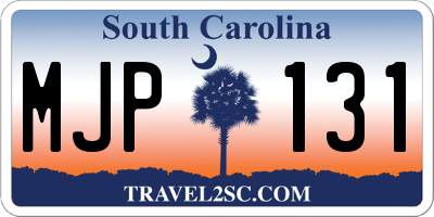 SC license plate MJP131