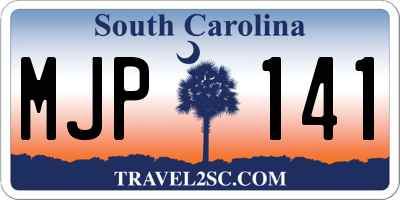 SC license plate MJP141