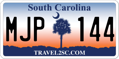 SC license plate MJP144
