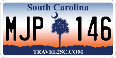 SC license plate MJP146