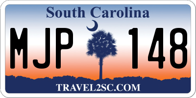 SC license plate MJP148