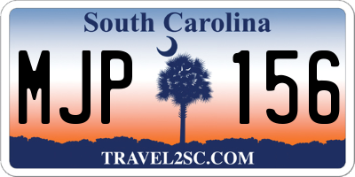 SC license plate MJP156