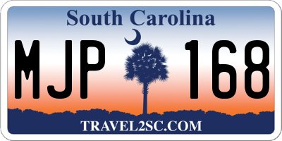 SC license plate MJP168