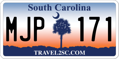 SC license plate MJP171
