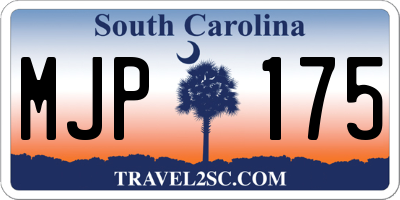 SC license plate MJP175
