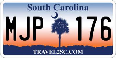 SC license plate MJP176