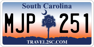 SC license plate MJP251