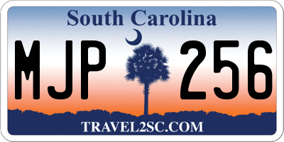 SC license plate MJP256