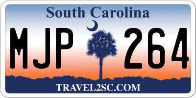 SC license plate MJP264