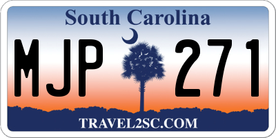 SC license plate MJP271