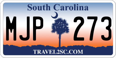 SC license plate MJP273