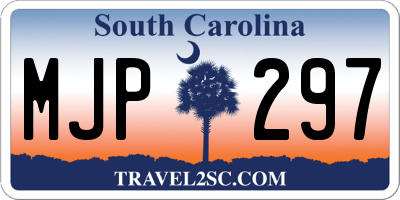 SC license plate MJP297