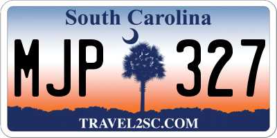 SC license plate MJP327