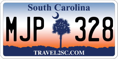 SC license plate MJP328