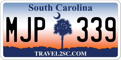 SC license plate MJP339