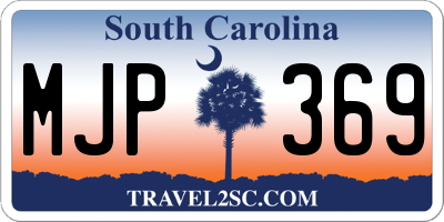 SC license plate MJP369