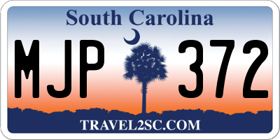 SC license plate MJP372