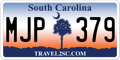SC license plate MJP379