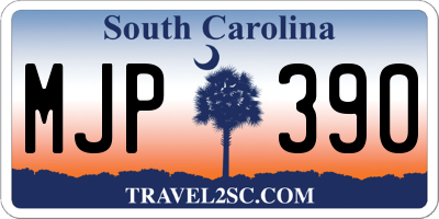 SC license plate MJP390