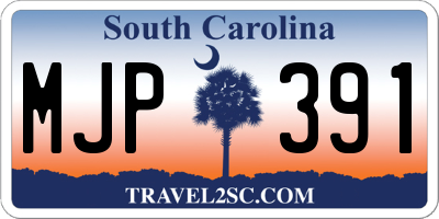 SC license plate MJP391