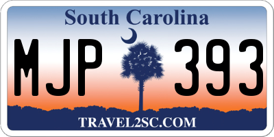 SC license plate MJP393