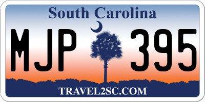 SC license plate MJP395