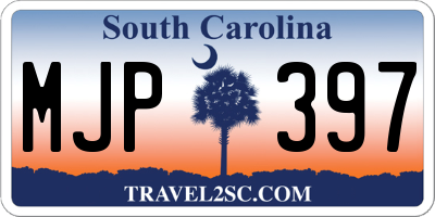 SC license plate MJP397