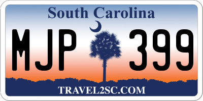 SC license plate MJP399